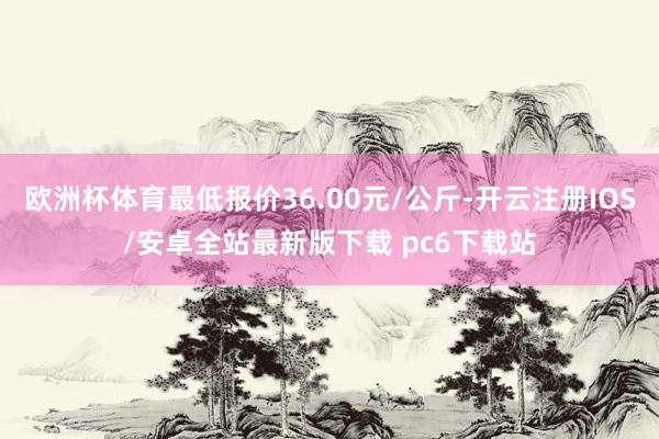 欧洲杯体育最低报价36.00元/公斤-开云注册IOS/安卓全站最新版下载 pc6下载站