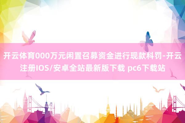 开云体育000万元闲置召募资金进行现款科罚-开云注册IOS/安卓全站最新版下载 pc6下载站