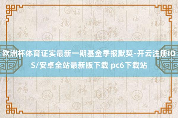 欧洲杯体育证实最新一期基金季报默契-开云注册IOS/安卓全站最新版下载 pc6下载站